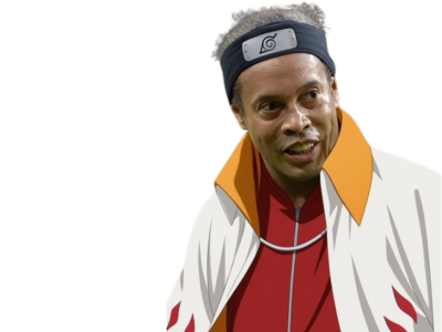 ronaldinho vieux wall walled ancien cheveux gris blancs cape hokage naruto