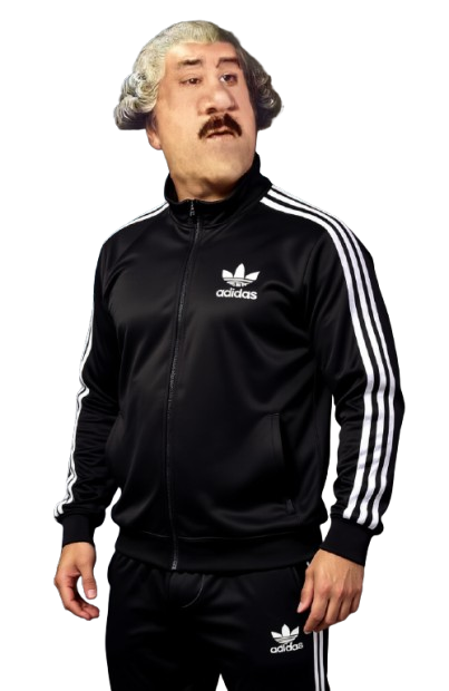 risitas isse survet jogging adidas 3 bandes