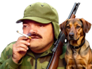 risitas-chasseur-chasse-fusil-tire-clope-pan-gibier-promeneur-arme-chien-animal-cigarette-traque
