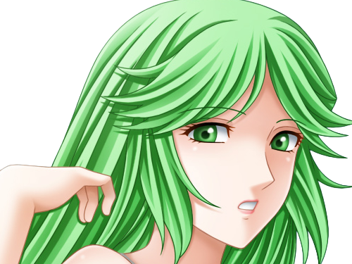 palutena kid icarus nintendo jeu video anime deesse royaume cieux kikoojap waifu cheveuxverts yeuxverts