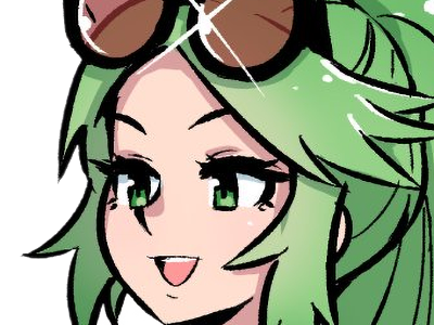Sticker palutena kid icarus nintendo jeu video anime deesse royaume cieux kikoojap waifu cheveuxverts yeuxverts par Dark-63