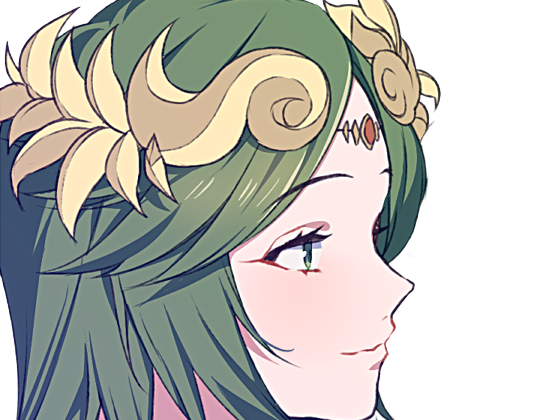 palutena kid icarus nintendo jeu video anime deesse royaume cieux kikoojap waifu cheveuxverts yeuxverts