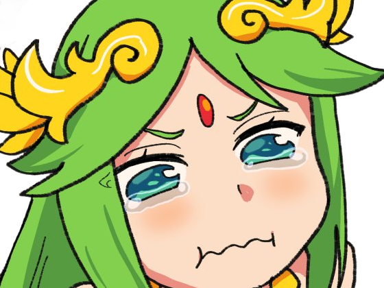 palutena kid icarus nintendo jeu video anime deesse royaume cieux kikoojap waifu cheveuxverts yeuxverts