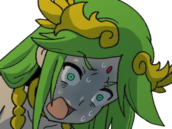 Sticker palutena kid icarus nintendo jeu video anime deesse royaume cieux kikoojap waifu cheveuxverts yeuxverts par Dark-63