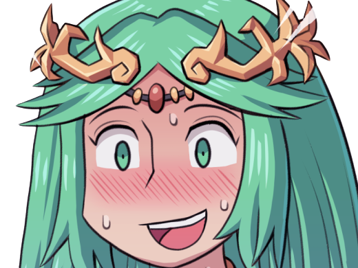 palutena kid icarus nintendo jeu video anime deesse royaume cieux kikoojap waifu cheveuxverts yeuxverts