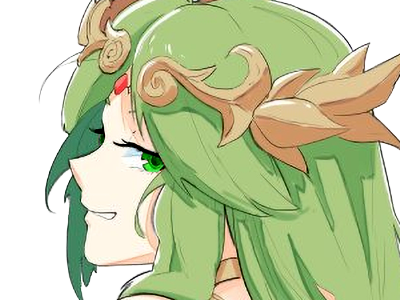 palutena kid icarus nintendo jeu video anime deesse royaume cieux kikoojap waifu cheveuxverts yeuxverts