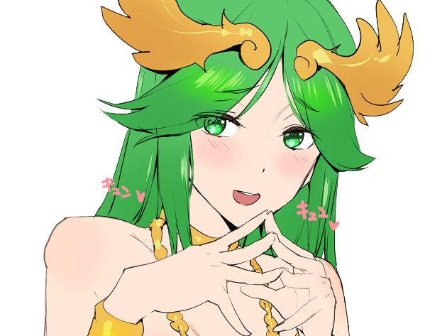 palutena kid icarus nintendo jeu video anime deesse royaume cieux kikoojap waifu cheveuxverts yeuxverts