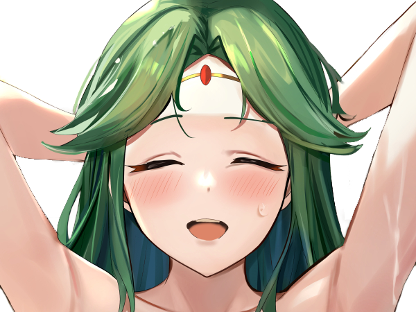 Sticker palutena kid icarus nintendo jeu video anime deesse royaume cieux kikoojap waifu cheveuxverts yeuxverts par Dark-63