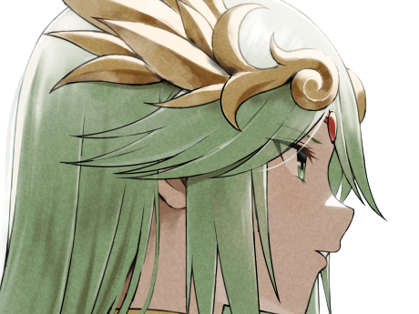 palutena kid icarus nintendo jeu video anime deesse royaume cieux kikoojap waifu cheveuxverts yeuxverts