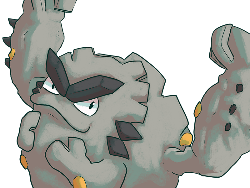 pokemon pkmn nintendo moupe gravalanch alola 7g alolan graveler roche electrique