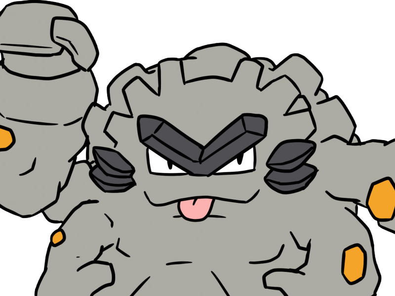 pokemon pkmn nintendo moupe gravalanch alola 7g alolan graveler roche electrique