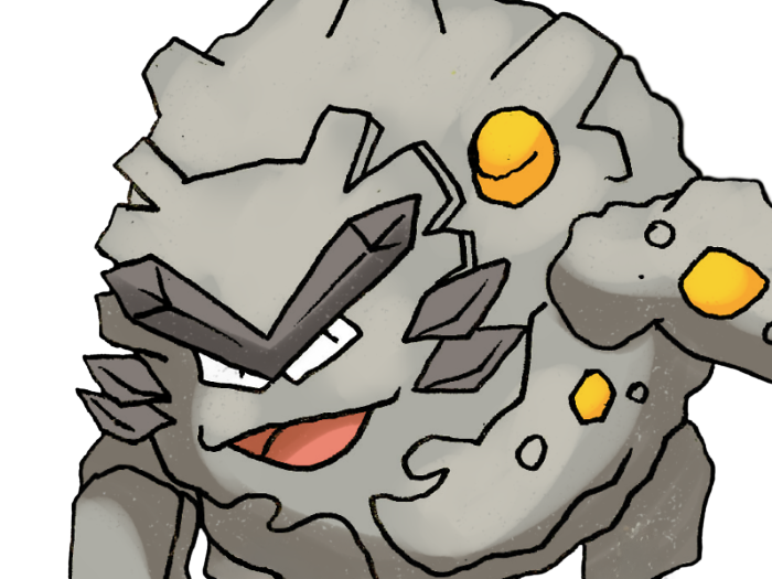 pokemon pkmn nintendo moupe gravalanch alola 7g alolan graveler roche electrique