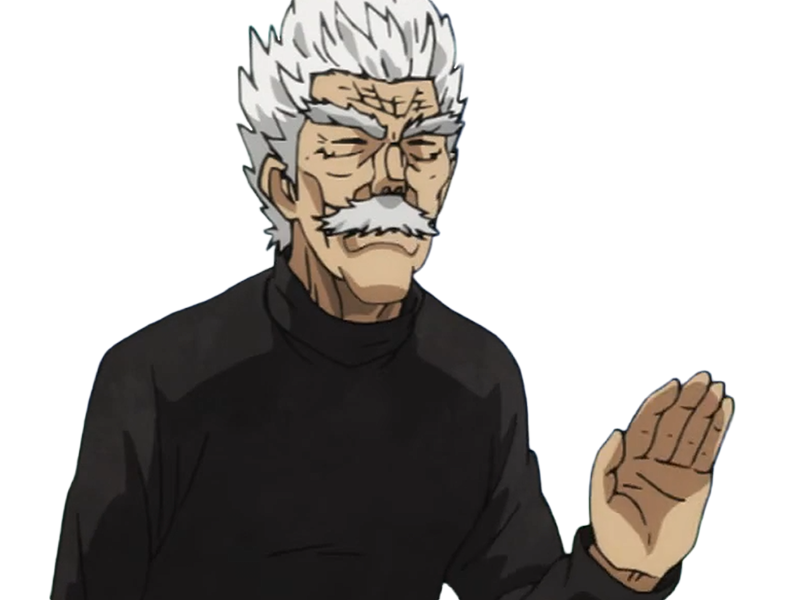 silver fang bang heros one punch man opm vieux anime manga art martiaux maitre badass