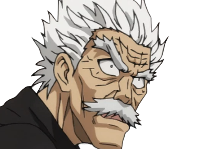 silver fang bang heros one punch man opm vieux anime manga art martiaux maitre badass