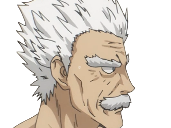Sticker silver fang bang heros one punch man opm vieux anime manga art martiaux maitre badass par Dark-63