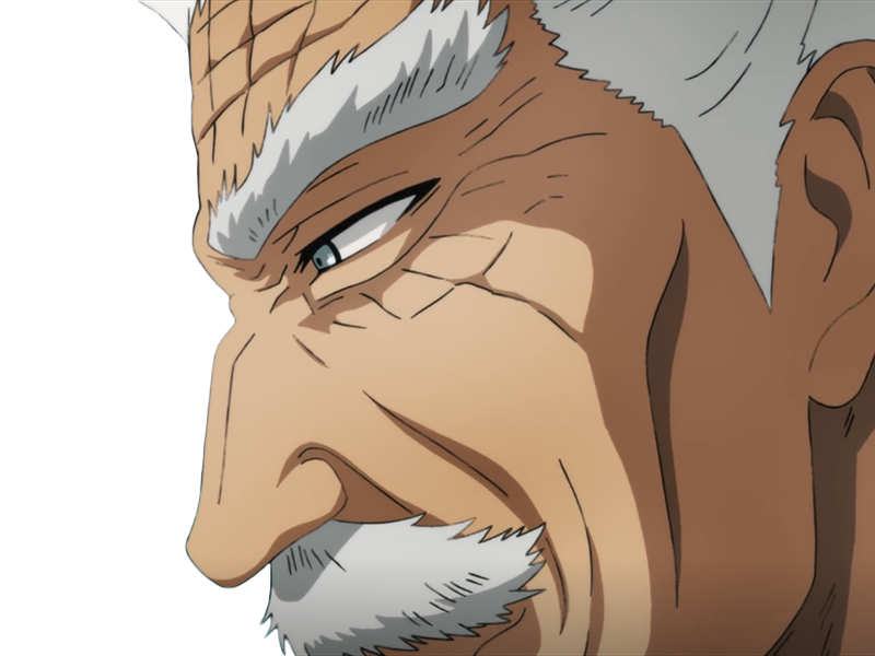 silver fang bang heros one punch man opm vieux anime manga art martiaux maitre badass
