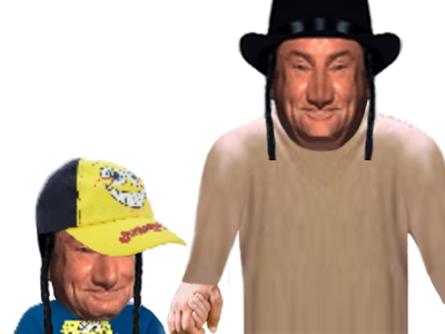 promenade jesus papa pere gosse enfant juif gamin risitas