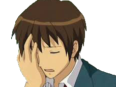 kyon palm anime nul haruhi bof kikoo kikoojap face jap baka