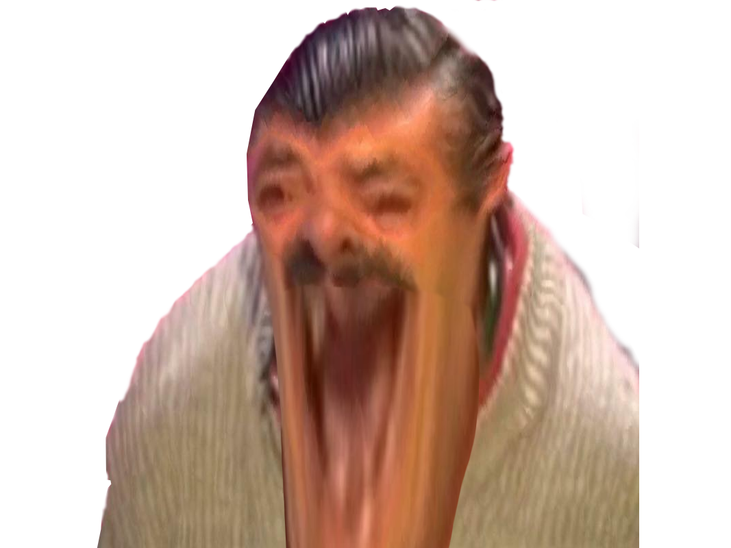 screamer monstre bouche rire fou risitas