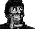 Sticker issou risitas creepy par Jzuo