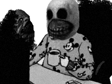 Sticker creepy ordinateaur issou risitas par Immondice-Creator