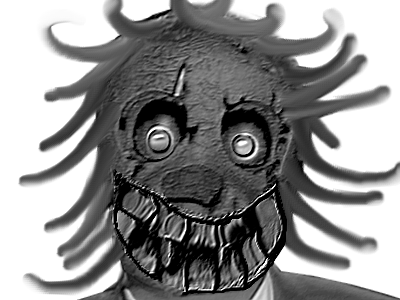 Sticker risitas creepy monstre philippot par Immondice-Creator