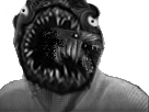 Sticker creepy risitas issou par Immondice-Creator