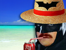 vacances-plage-risitas-batman-chapeau