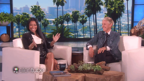 minaj nicki rire gif