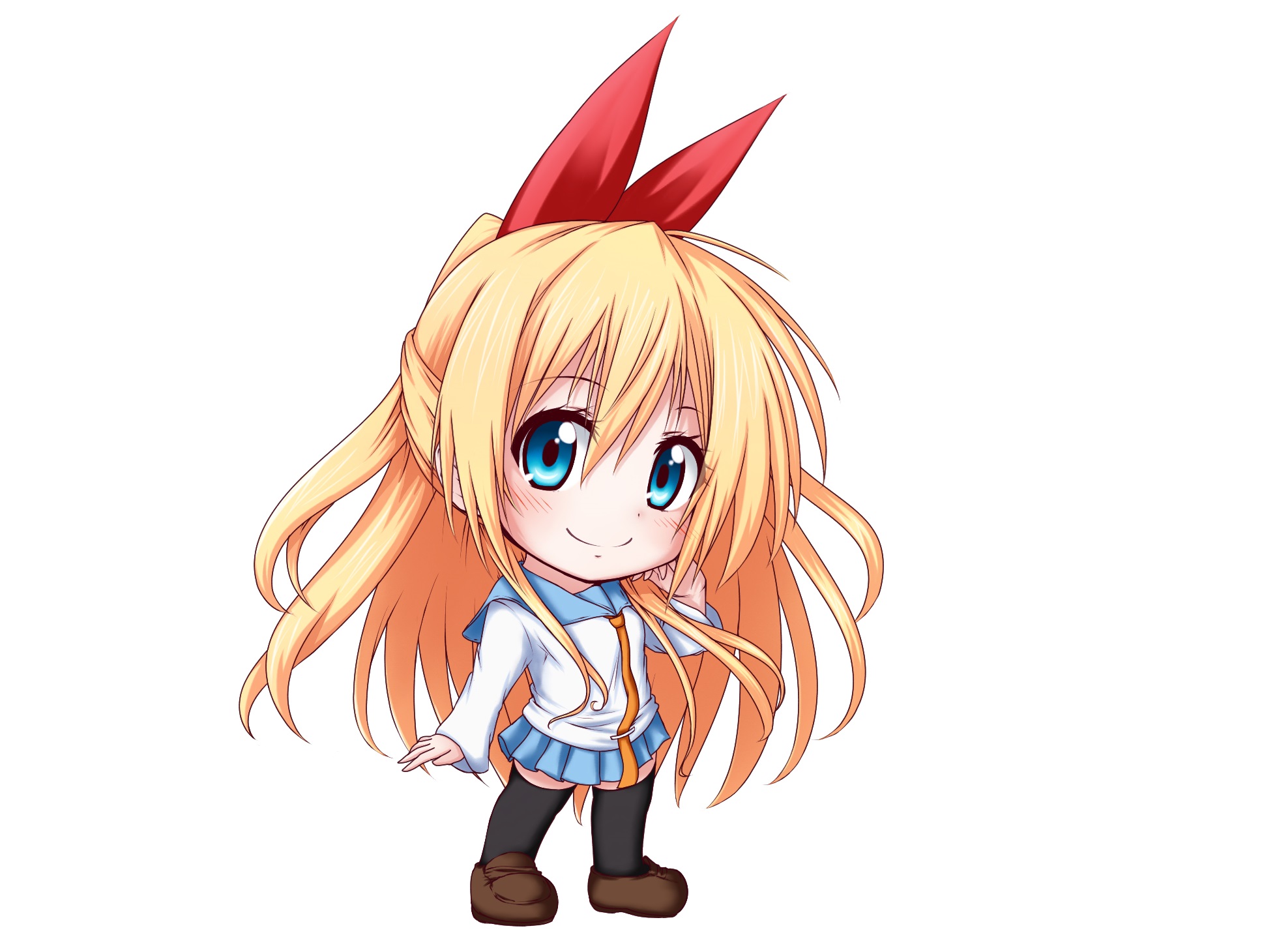 rose anime risitas chitoge chibi nisekoi kirisaki blonde fille