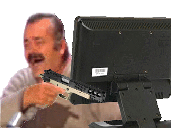 Sticker pistolet risitas ecran par PlasticNeeSan
