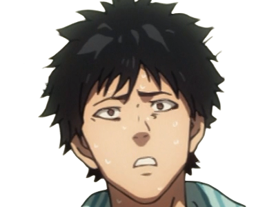 Sticker saitama chomeur cheveux jeune passe one punch man opm anime manga heros protagoniste par Dark-63