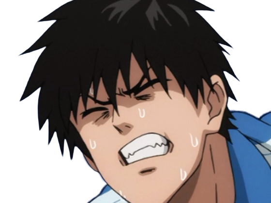 Sticker saitama chomeur cheveux jeune passe one punch man opm anime manga heros protagoniste par Dark-63