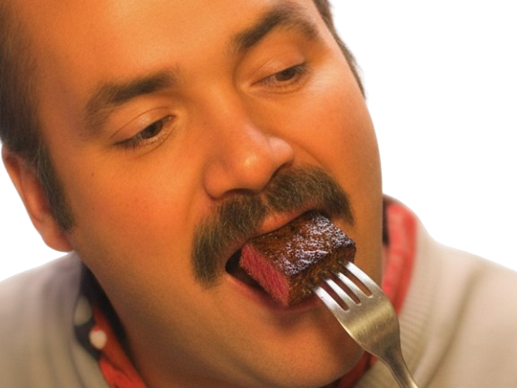 risitas viande saignante a point cuisson bleu crue manger mange boeuf entrecote