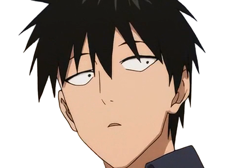 Sticker saitama chomeur cheveux jeune passe one punch man opm anime manga heros protagoniste par Dark-63
