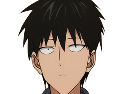 Sticker saitama chomeur cheveux jeune passe one punch man opm anime manga heros protagoniste par Dark-63