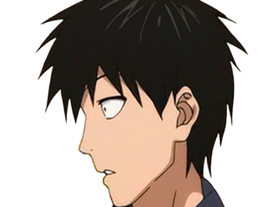 Sticker saitama chomeur cheveux jeune passe one punch man opm anime manga heros protagoniste par Dark-63