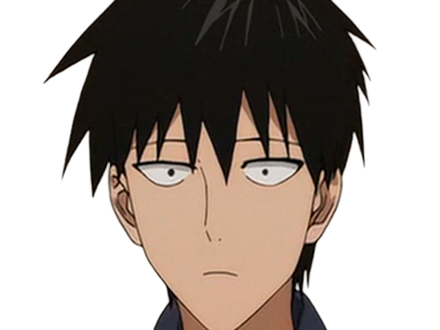 Sticker saitama chomeur cheveux jeune passe one punch man opm anime manga heros protagoniste par Dark-63