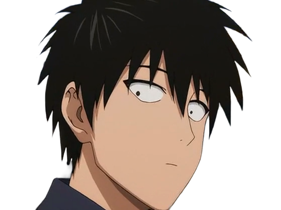Sticker saitama chomeur cheveux jeune passe one punch man opm anime manga heros protagoniste par Dark-63