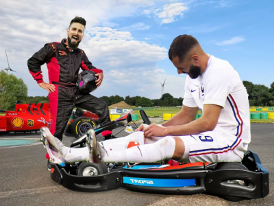 olivier giroud karim benzema karting f1 formule 1 edf equipe de france
