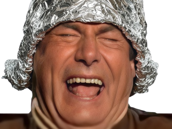 jesus alu ovni complot ufo fou zinzin chapeau papier casquette rire tarer