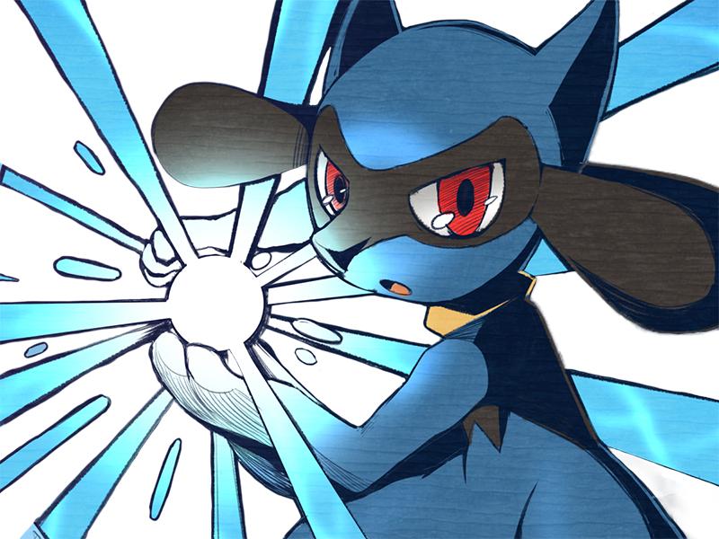riolu pokemon pkm jeu anime bebe type combat 4g sinnoh aura emanation