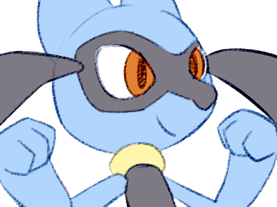 riolu pokemon pkm jeu anime bebe type combat 4g sinnoh aura emanation