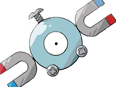 magneti magnemite coil pokemon pkm jeu anime type electrik acier 1g kanto magnetique