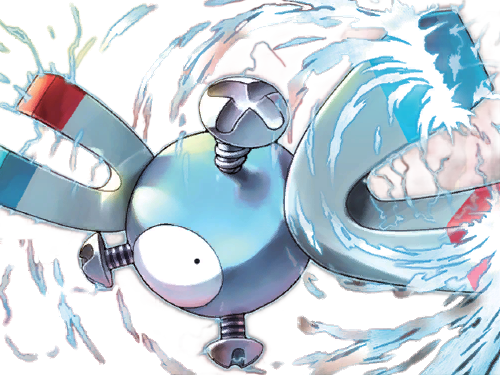 magneti magnemite coil pokemon pkm jeu anime type electrik acier 1g kanto magnetique
