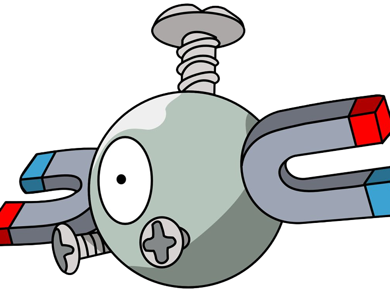 magneti magnemite coil pokemon pkm jeu anime type electrik acier 1g kanto magnetique