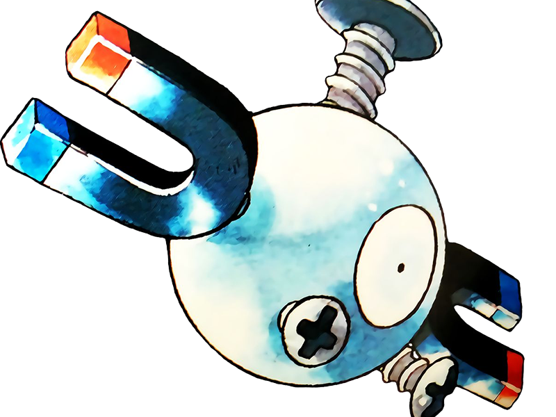 magneti magnemite coil pokemon pkm jeu anime type electrik acier 1g kanto magnetique
