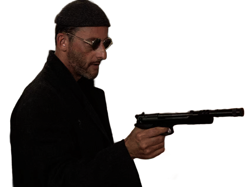 leon tueur gages nettoyeur professionnel film drame francais jean reno acteur homme quarantenaire cheveuxbruns yeuxmarrons