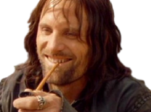 aragorn fume souris smile troll png