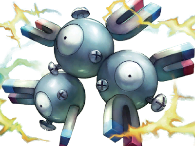 magneton rarecoil pokemon pkm jeu anime type electrik acier 1g kanto magnetique
